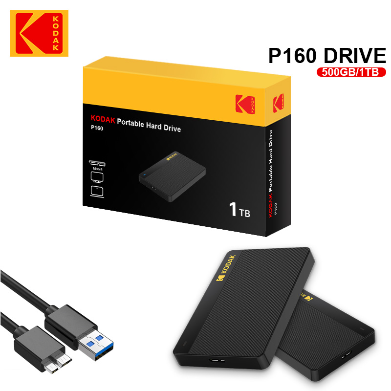 コダック ポータブル外付けハードドライブ P160 500G - Ssd 500Gb のレビューと価格