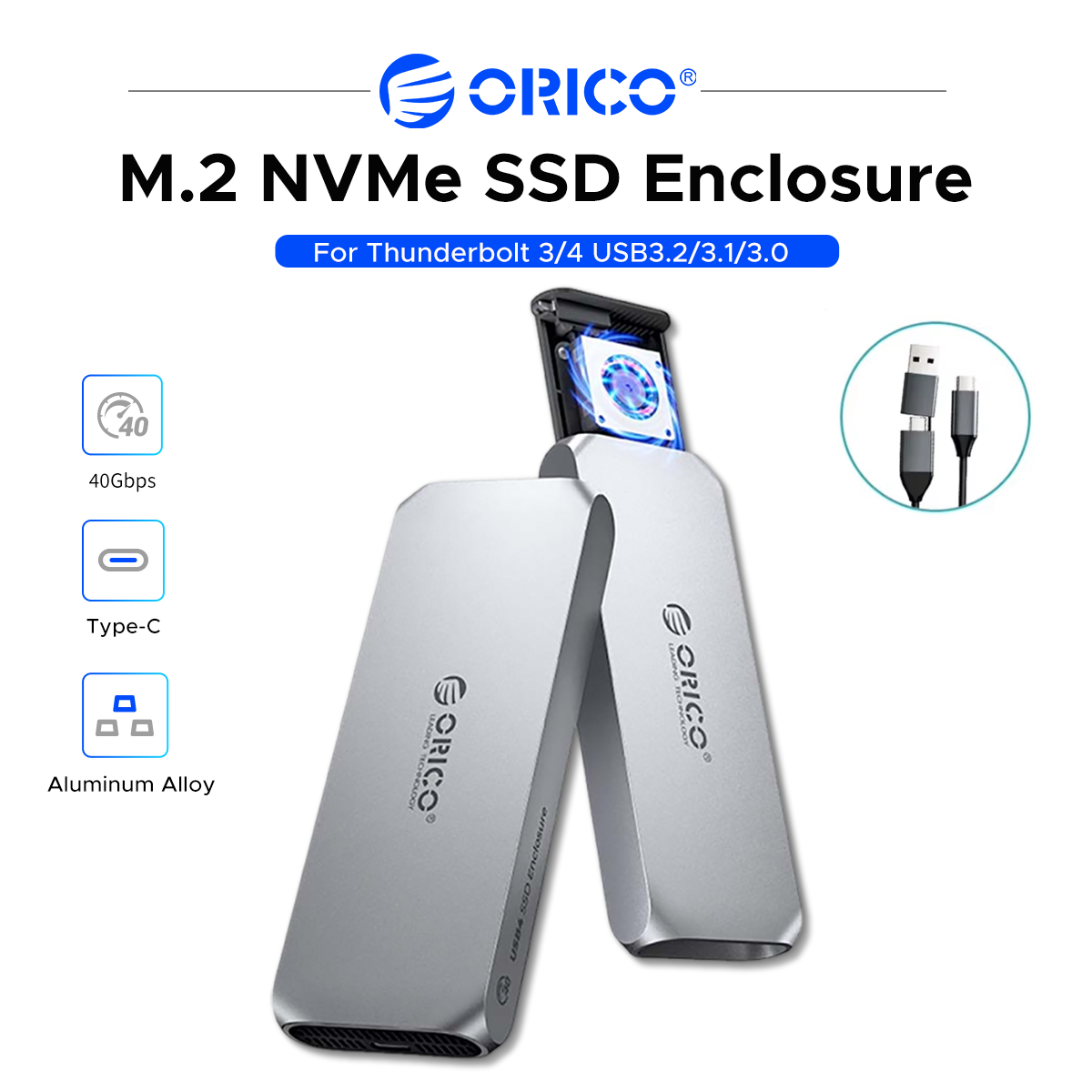 ORICO USB4 M.2 NVMe SSD エンクロージ - Usb4 40Gbps External Ssd 8Tb のレビューと価格